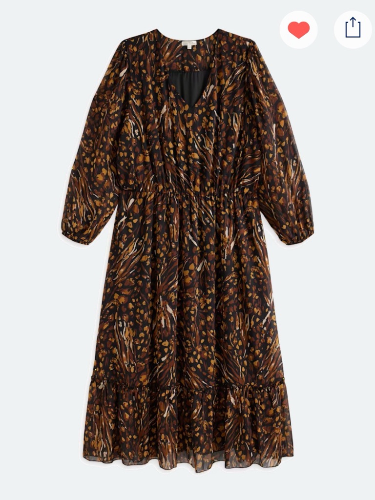 Nine Britton Brown And Black Printed Maxi Dress